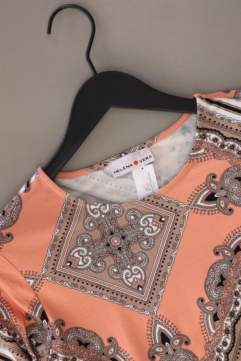 Helena Vera Oversize Shirt Gr. 38 mit Paisleymuster 3/4 Ärmel orange aus Viskose