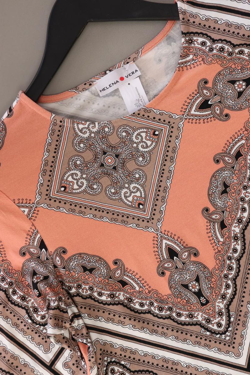 Helena Vera Oversize Shirt Gr. 38 mit Paisleymuster 3/4 Ärmel orange aus Viskose