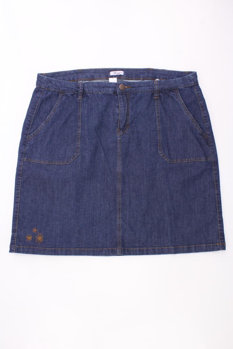 sheego Jeansrock Gr. 50 blau aus Baumwolle