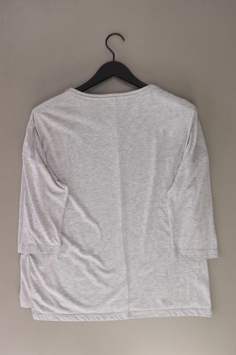 Cartoon Oversize-Shirt Gr. M 3/4 Ärmel grau aus Baumwolle