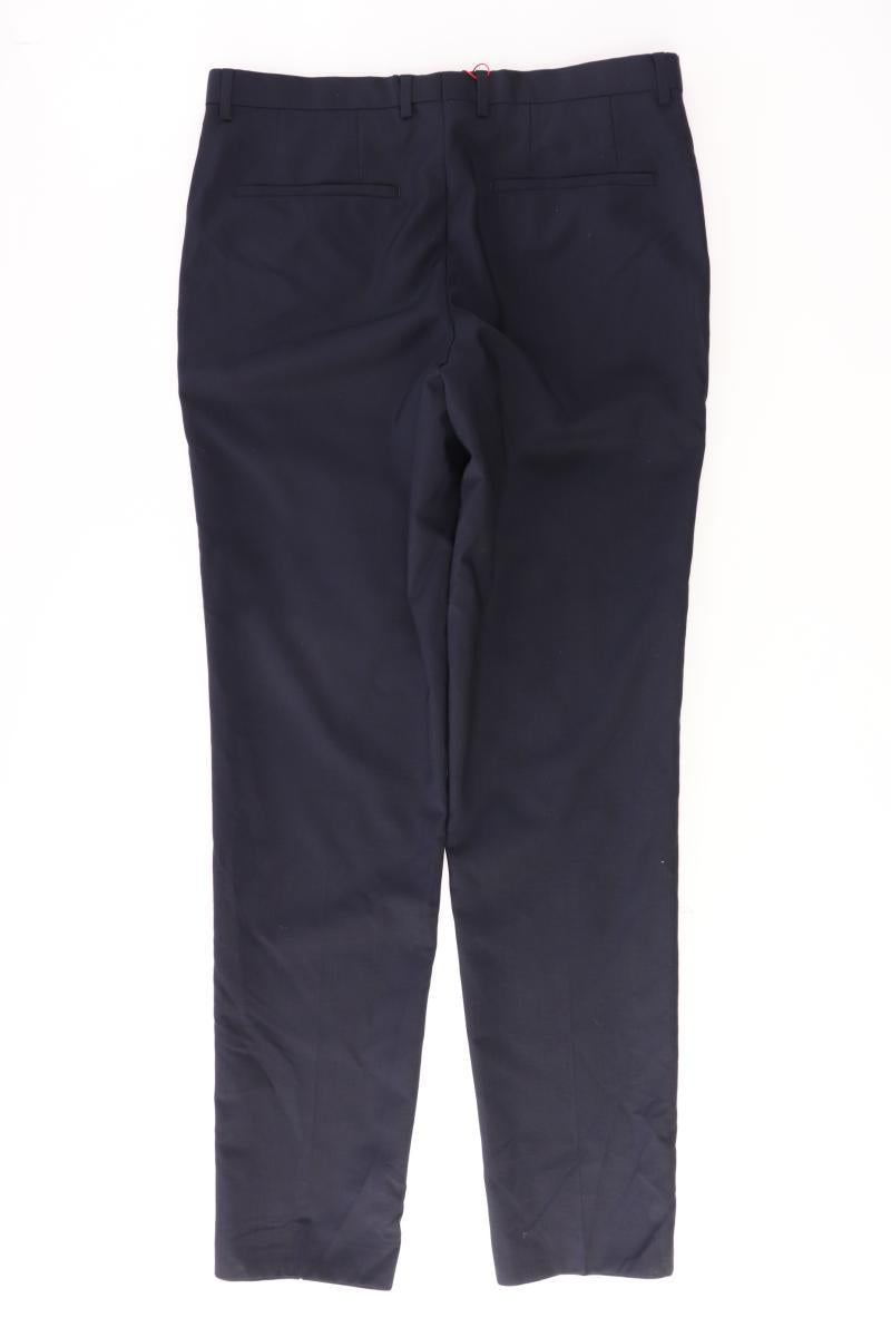 BOSS by Hugo Boss Wollhose für Herren Gr. 46 neu mit Etikett blau aus Schurwolle