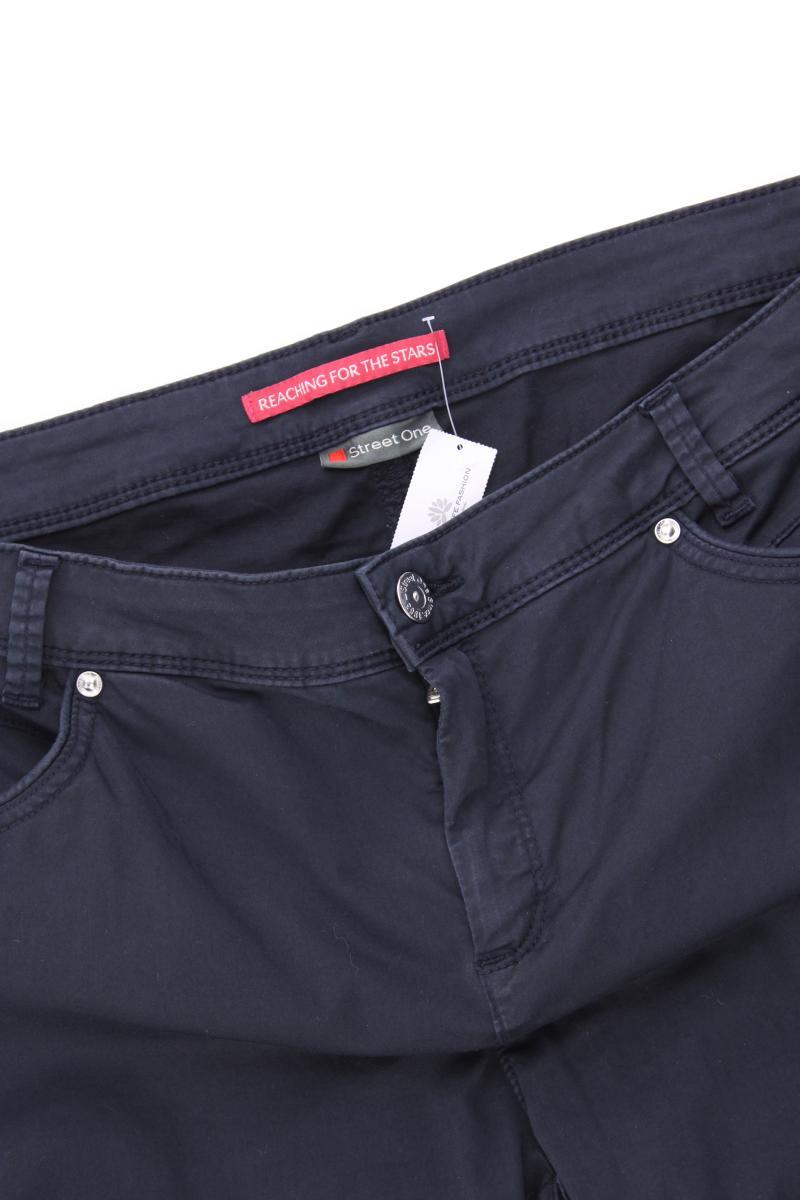 Street One Hose Gr. 44/L30 blau aus Baumwolle