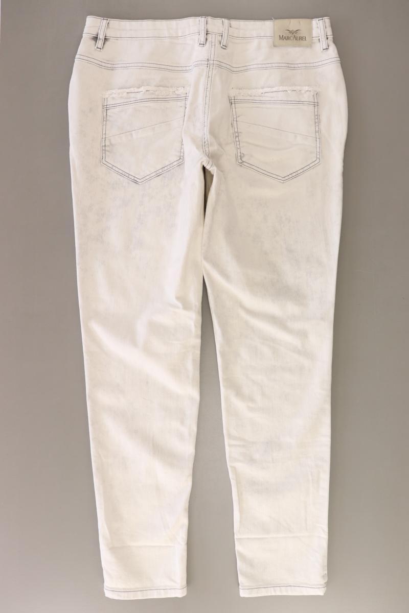 Marc Aurel Skinny Jeans Gr. 42 creme aus Baumwolle