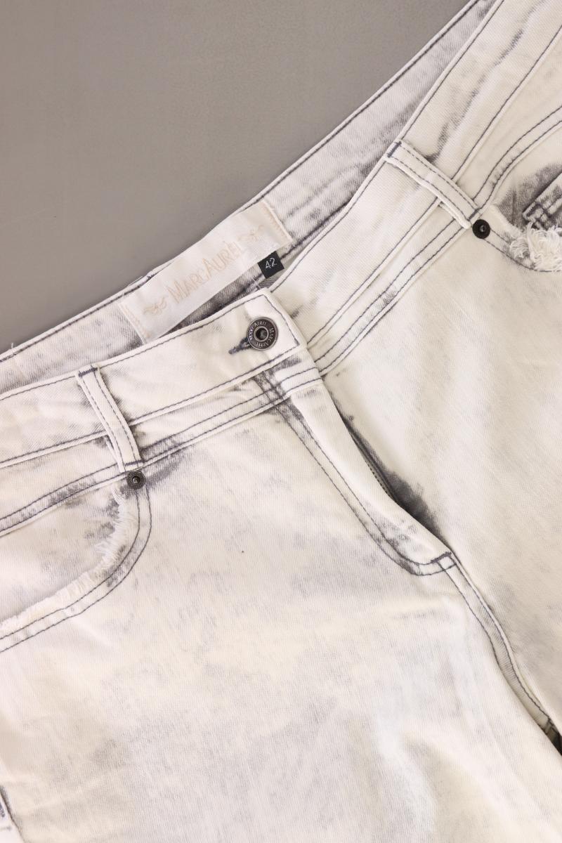 Marc Aurel Skinny Jeans Gr. 42 creme aus Baumwolle