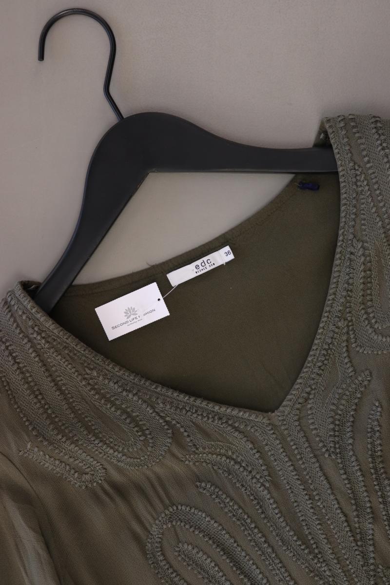 edc by Esprit Langarmkleid Gr. 36 olivgrün aus Polyester