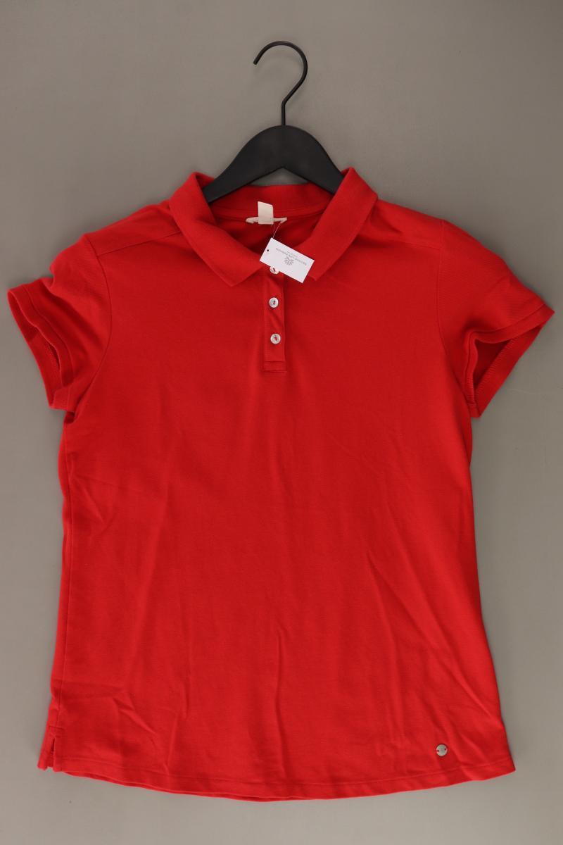 Esprit Poloshirt Gr. M Kurzarm rot aus Baumwolle