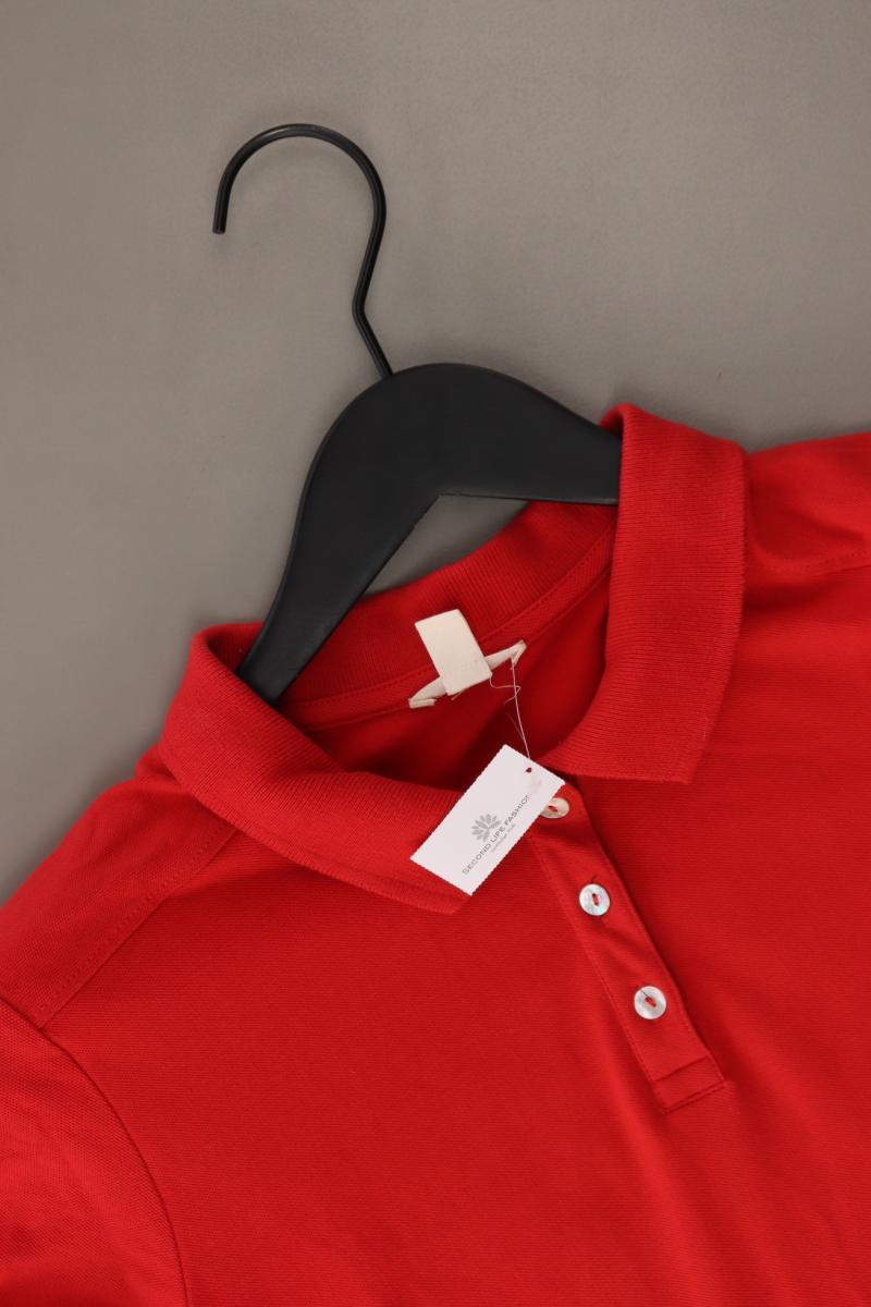 Esprit Poloshirt Gr. M Kurzarm rot aus Baumwolle