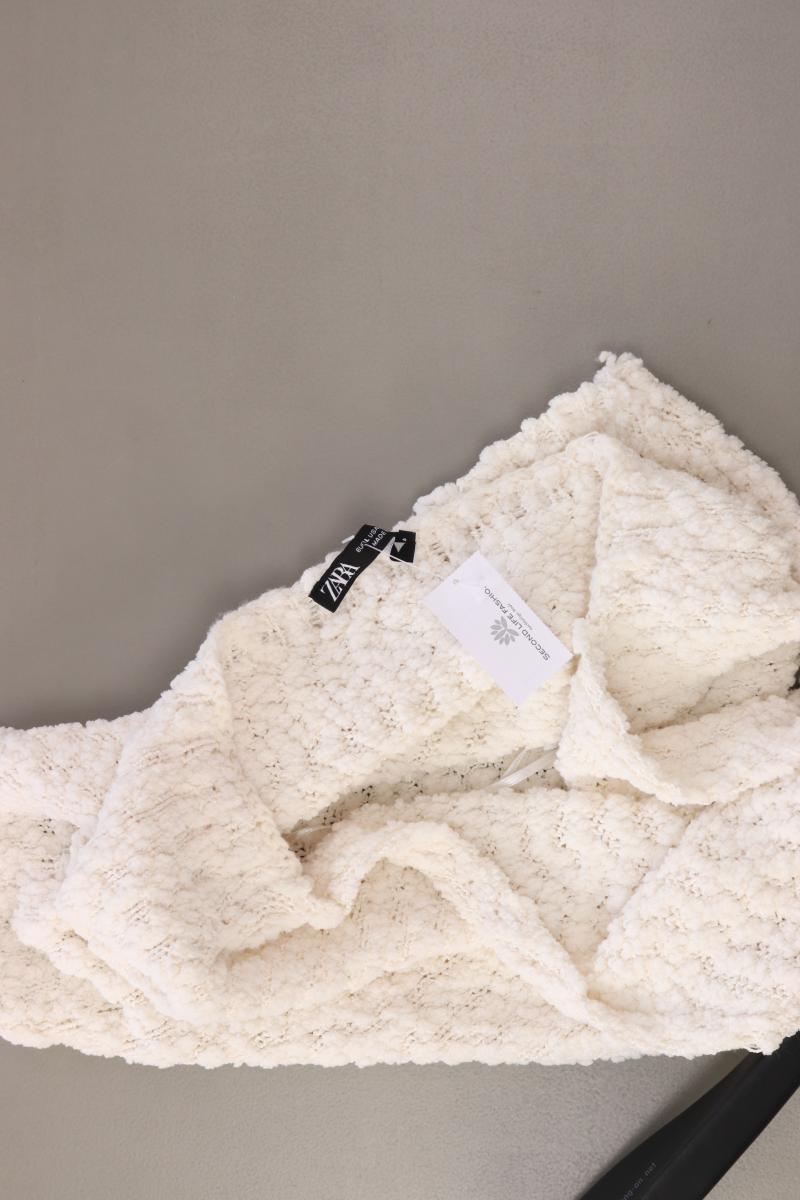 Zara Neckholdertop Gr. L creme aus Polyester