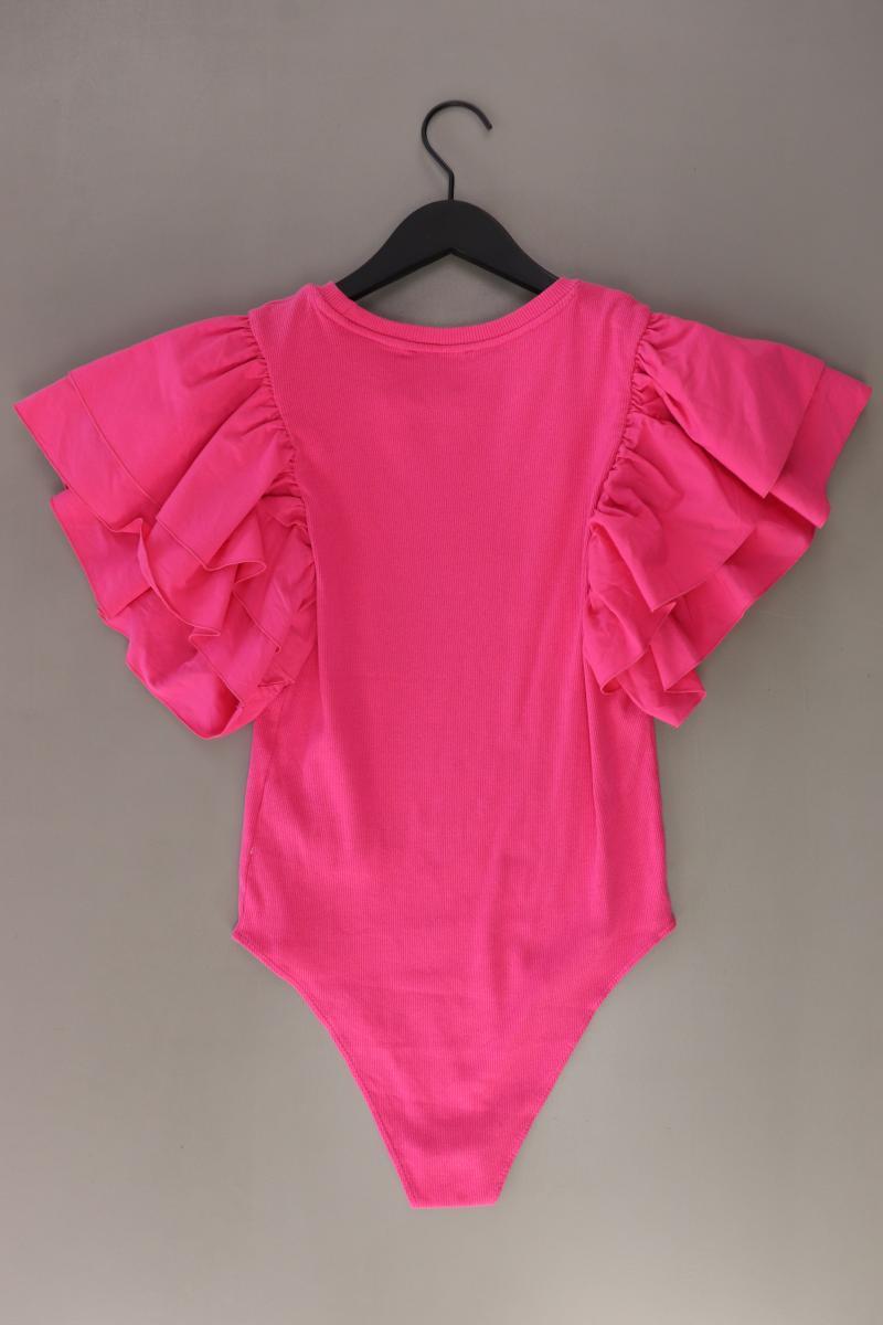 Zara Shirtbody Gr. L Kurzarm pink aus Baumwolle