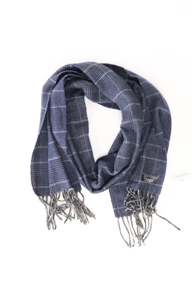 Schal kariert blau aus Polyacryl