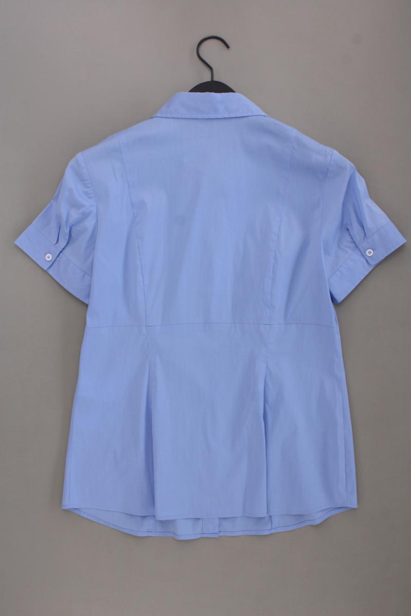 Selection by s.Oliver Kurzarmbluse Gr. 40 blau aus Baumwolle