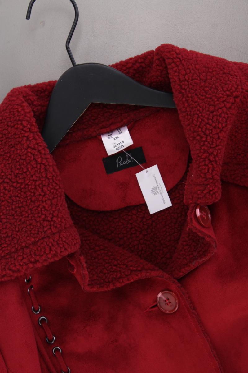 Paola Winterjacke Gr. 52 neuwertig rot aus Polyester