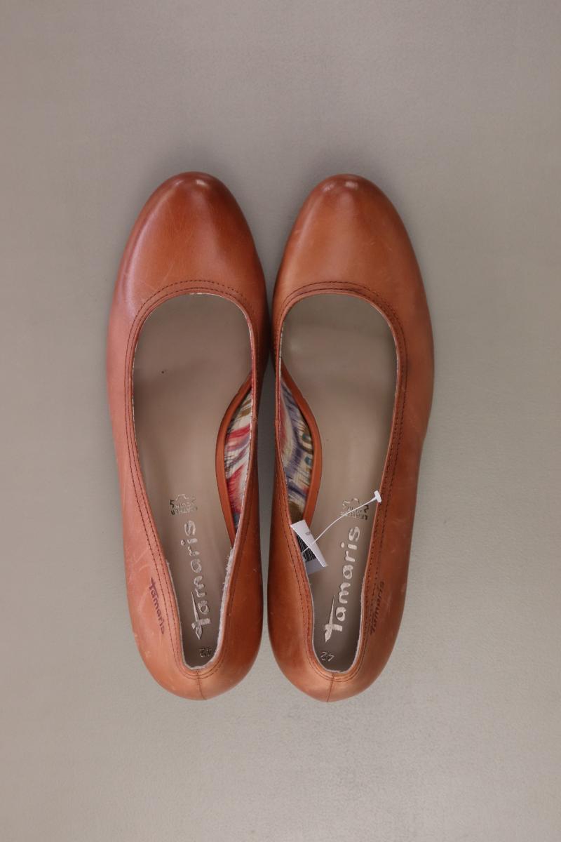 Tamaris Pumps Gr. 42 orange aus Leder