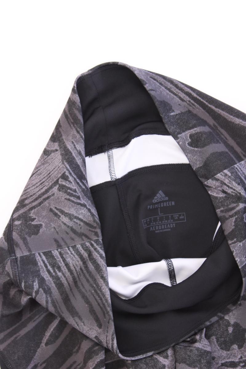 Adidas Sporthose Gr. L grau aus Polyester