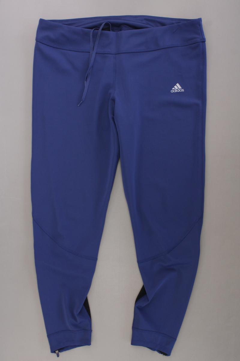 Adidas Sporthose Gr. XL neuwertig blau aus Polyester