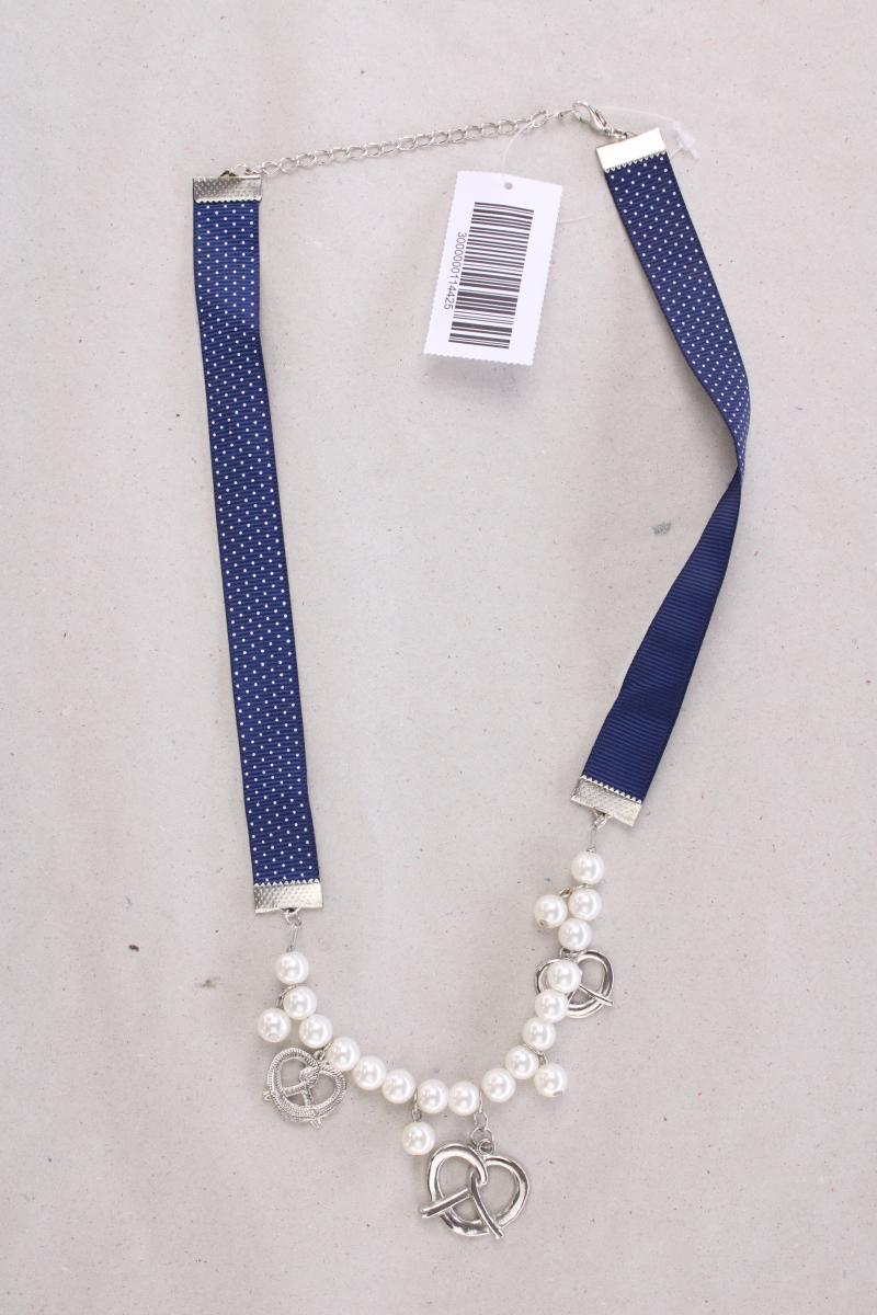 Trachtenkette mit Brezeln blau