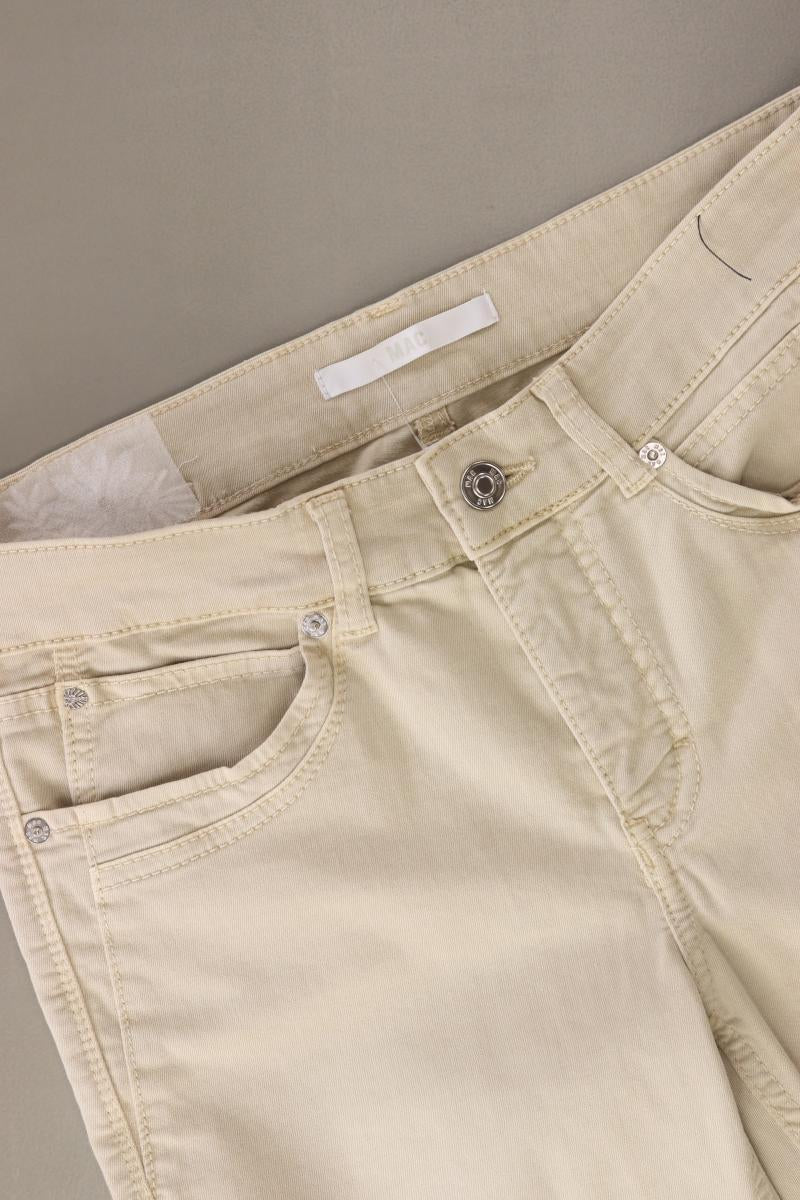 MAC Straight Jeans Gr. 36/L26 creme aus Baumwolle