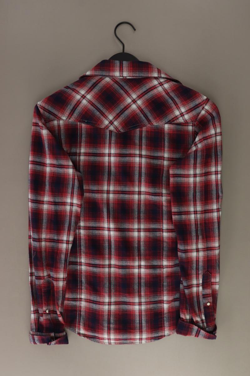 WE Fashion Karohemd für Herren Gr. XS kariert Langarm rot aus Baumwolle
