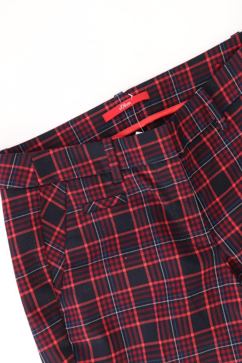 s.Oliver Hose Gr. 34 kariert rot aus Polyester