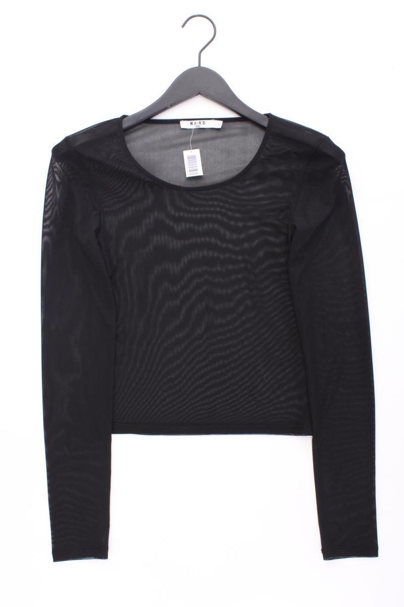 NA-KD Longsleeve-Shirt Gr. S Langarm schwarz