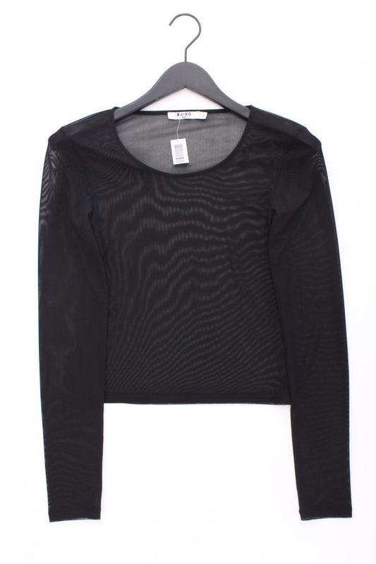 NA-KD Longsleeve-Shirt Gr. S Langarm schwarz