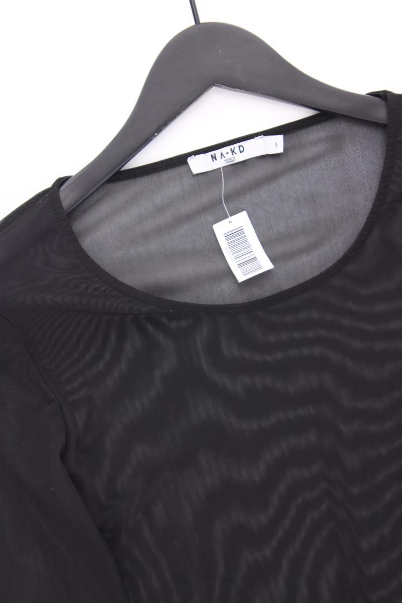 NA-KD Longsleeve-Shirt Gr. S Langarm schwarz
