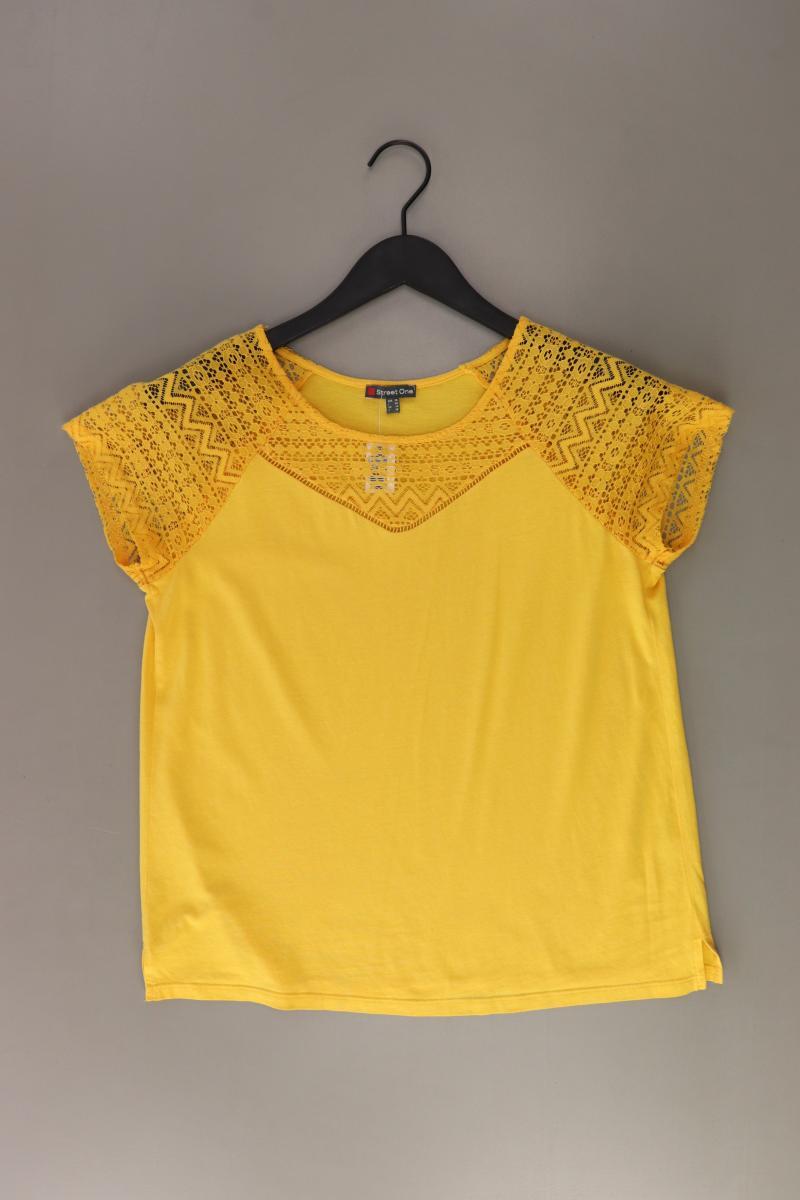 Street One T-Shirt Gr. 36 Kurzarm gelb