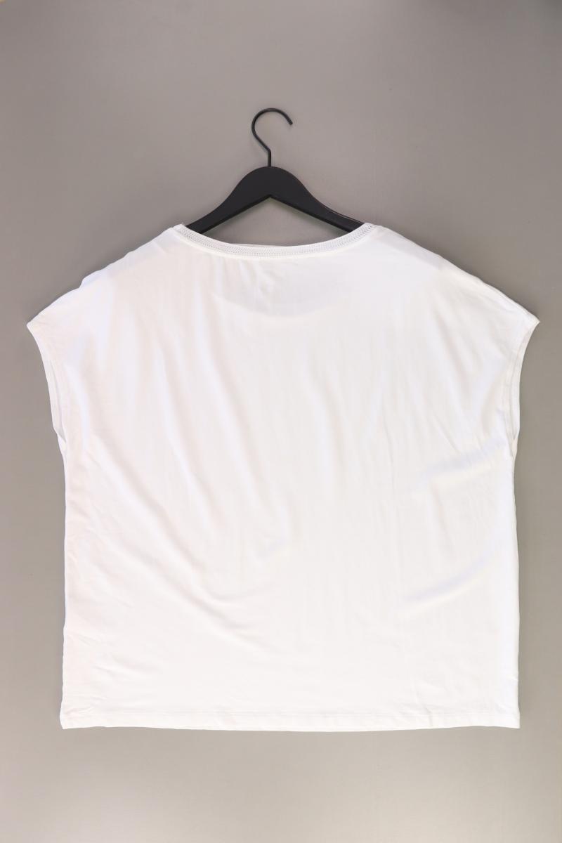 Street One T-Shirt Gr. 46 Kurzarm weiß aus Viskose