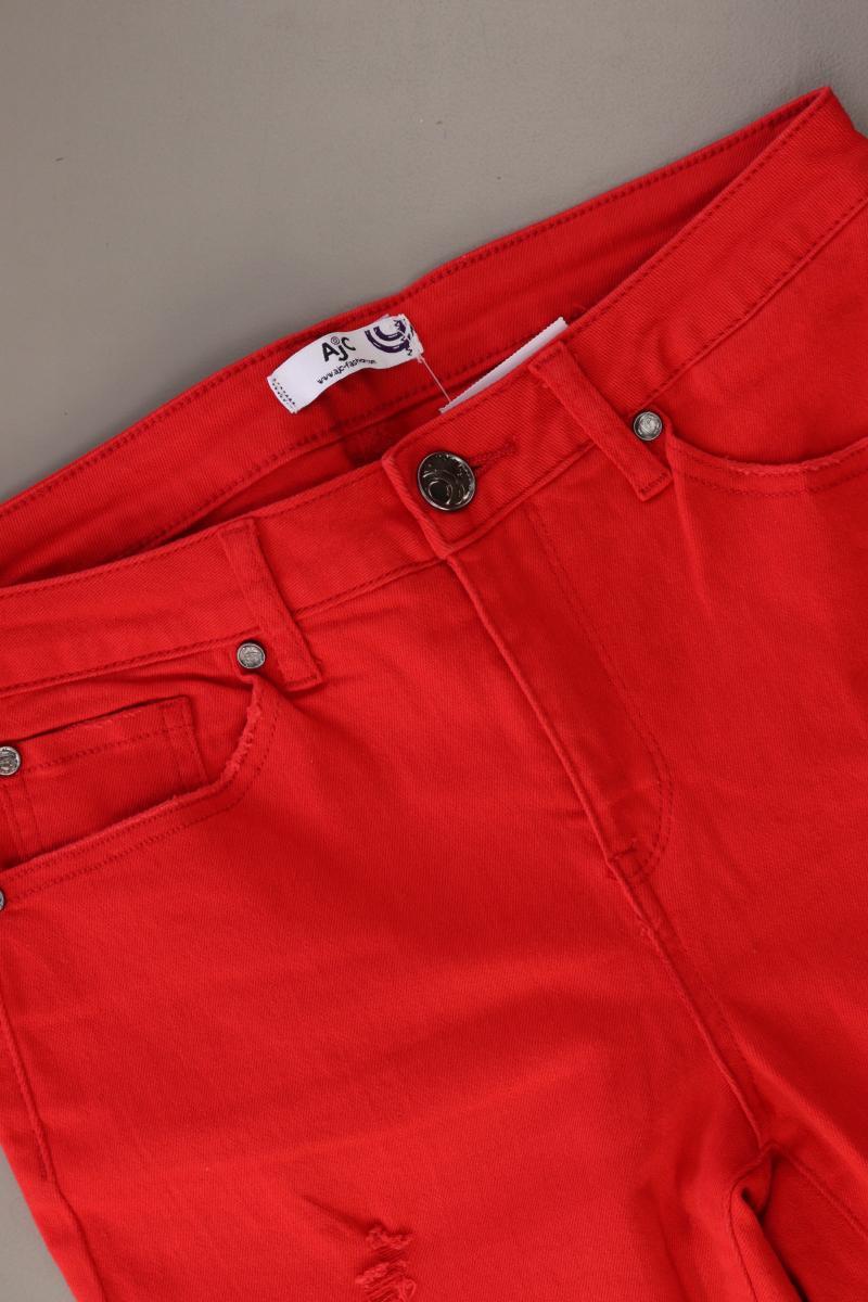 AJC Fashion Straight Jeans Gr. 36 rot aus Baumwolle