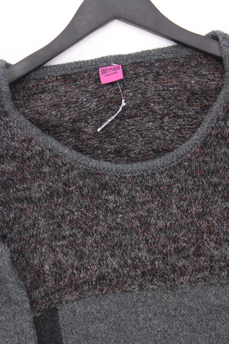 SAVE THE QUEEN! Wollpullover Gr. M grau
