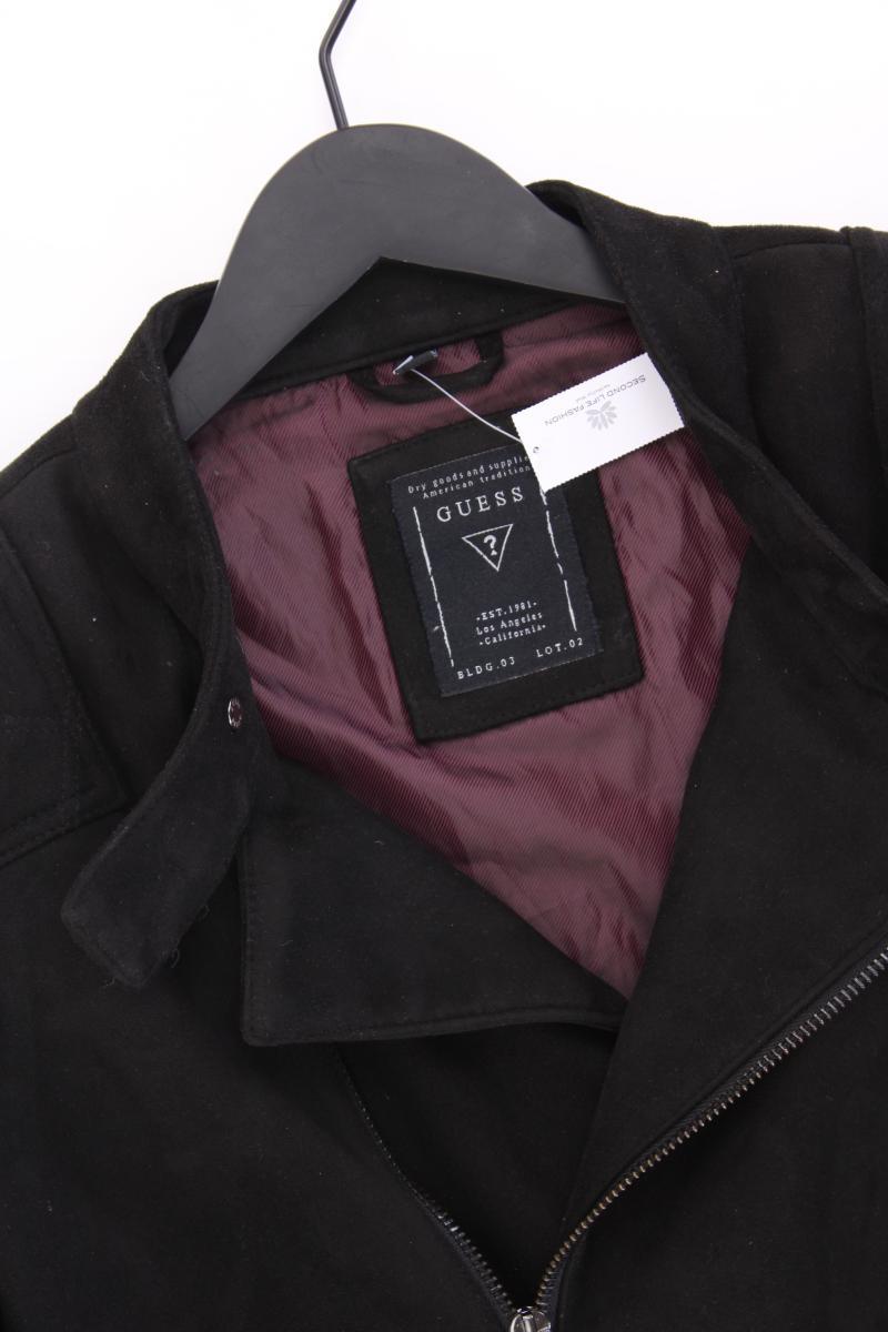 Guess Übergangsjacke für Herren Gr. M schwarz aus Polyurethan