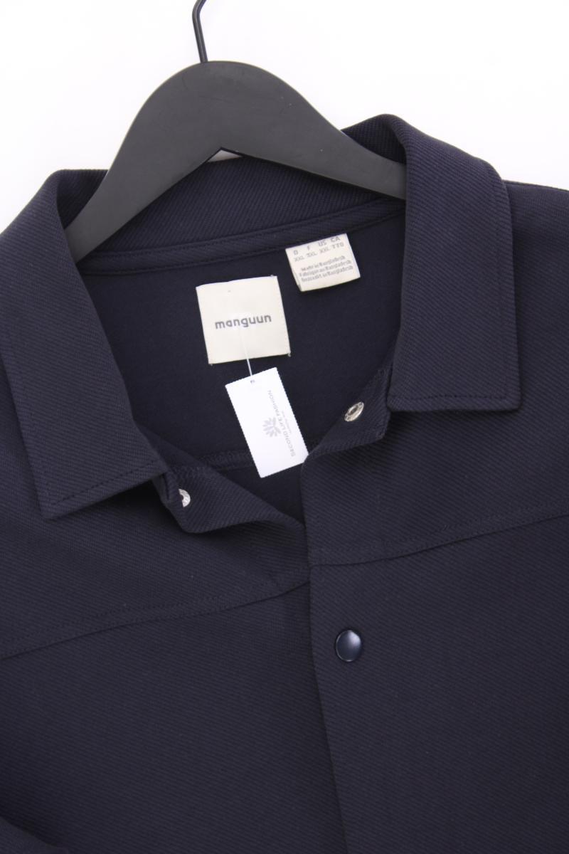 Manguun Übergangsjacke für Herren Gr. XXL neuwertig blau aus Baumwolle