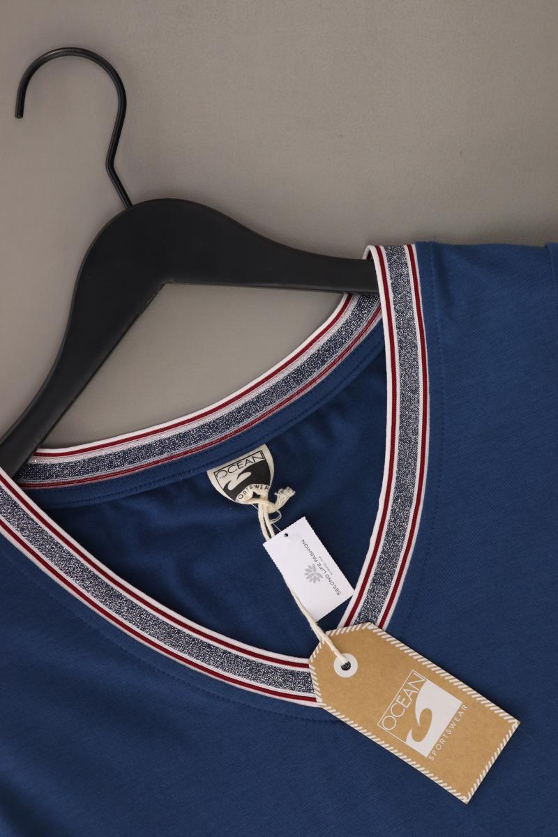 OCEAN SPORTSWEAR Kurzarmkleid Gr. 36 neu mit Etikett blau aus Polyester