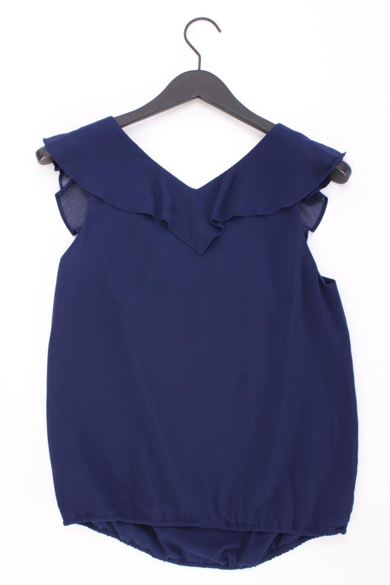 edc by Esprit Chiffonbluse Gr. S neuwertig Ärmellos blau aus Polyester