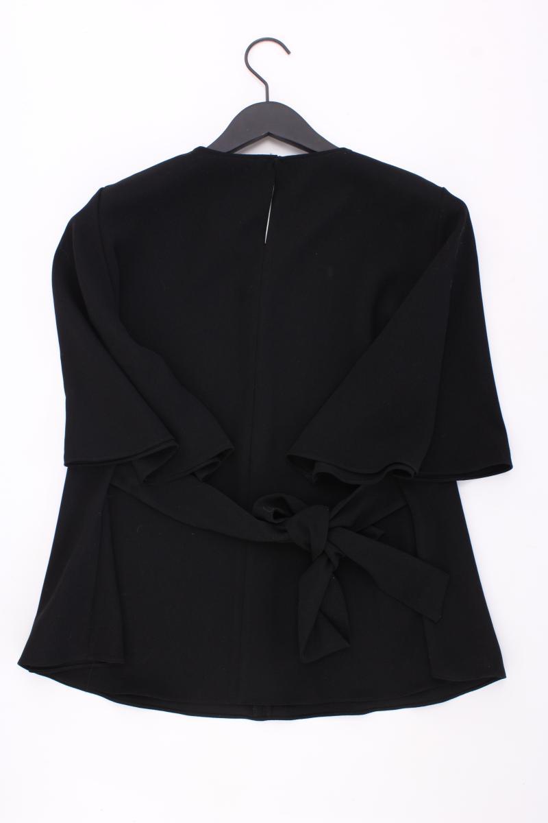 Zara Kurzarmbluse Gr. L schwarz aus Polyester