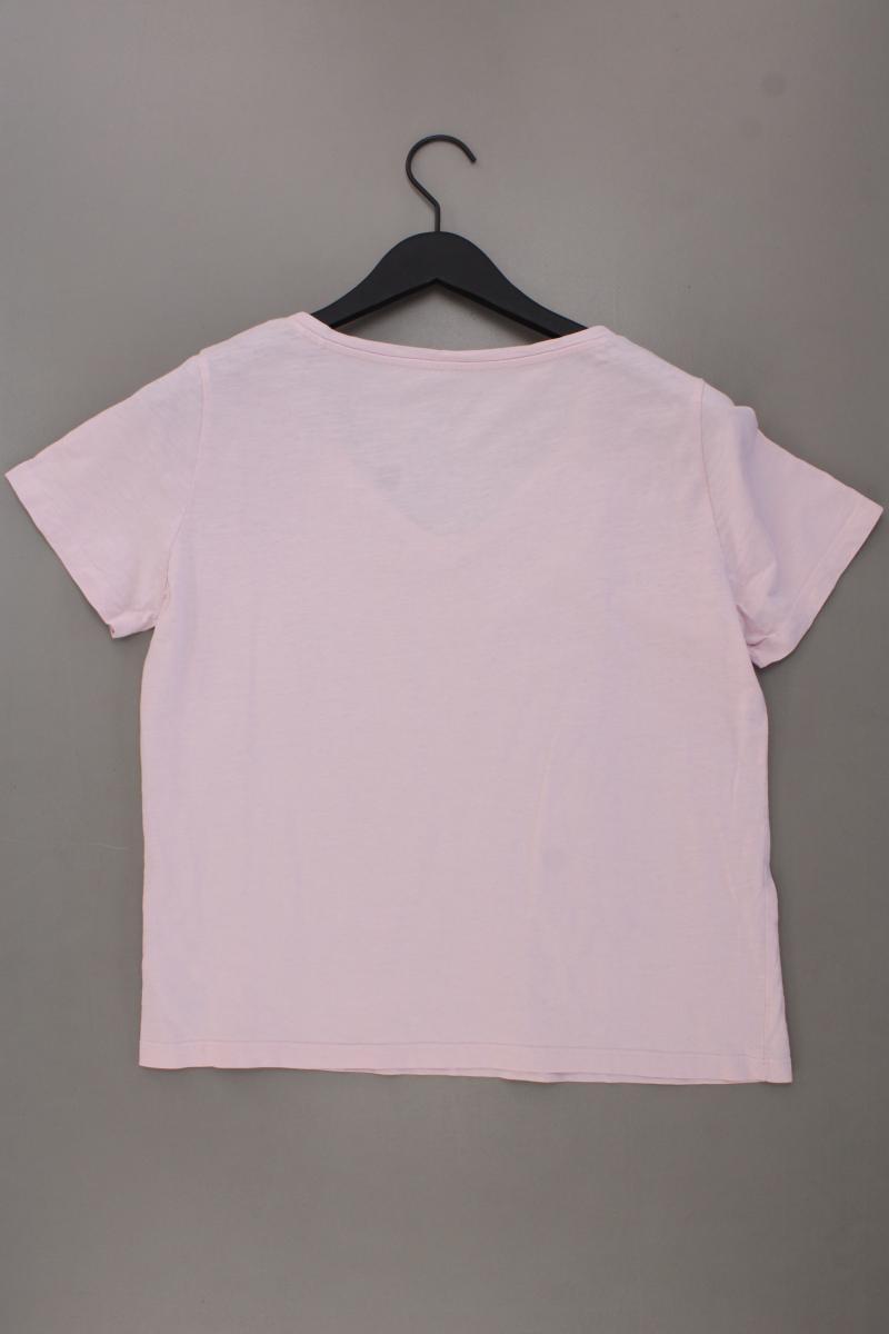 edc by Esprit Shirt mit V-Ausschnitt Gr. S Kurzarm rosa aus Baumwolle