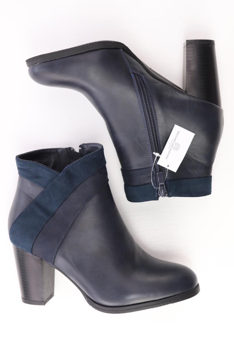 City Line Stiefeletten Gr. 36 neuwertig blau aus Kunstleder