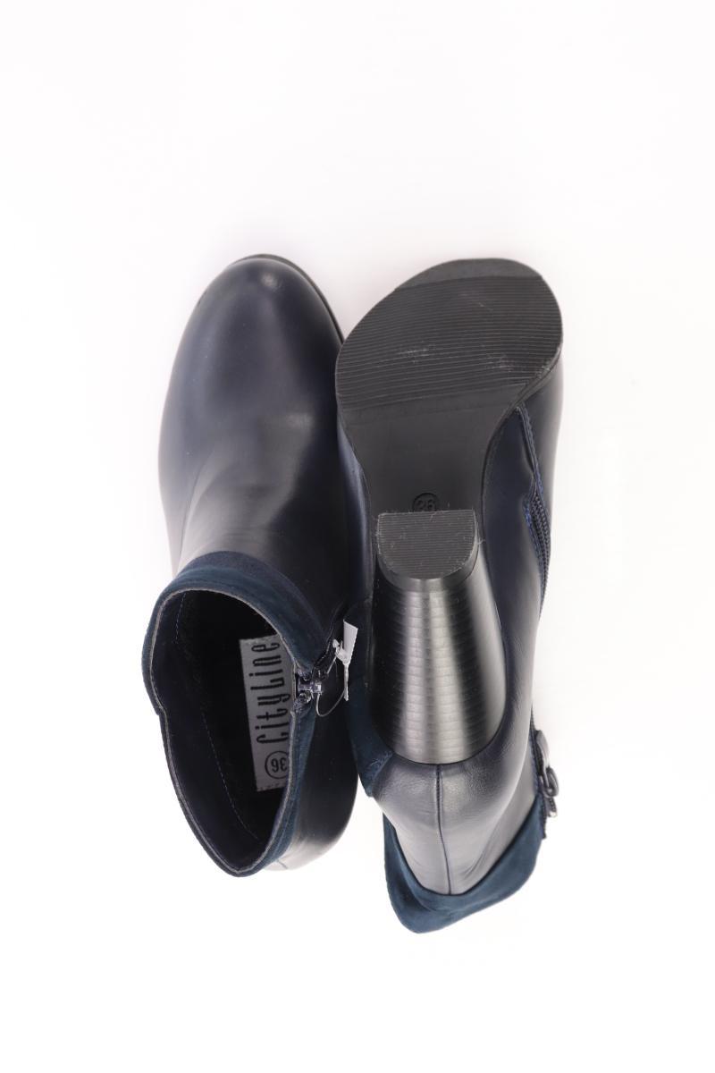 City Line Stiefeletten Gr. 36 neuwertig blau aus Kunstleder