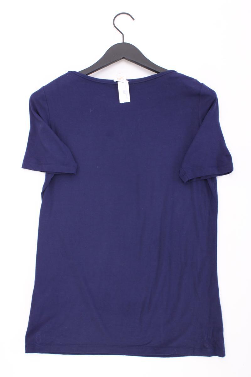 VA Milano T-Shirt Gr. 40 Kurzarm blau aus Viskose
