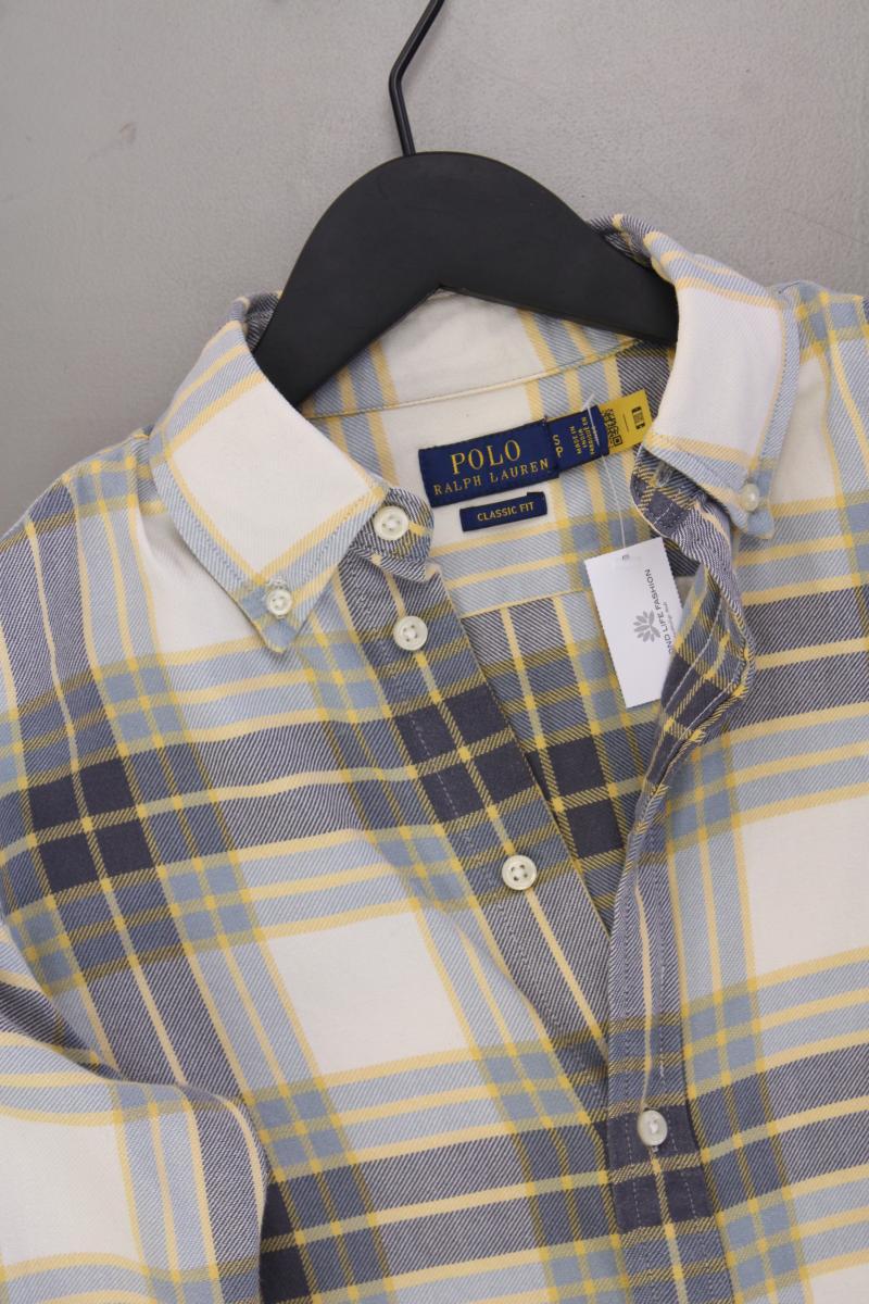 Polo by Ralph Lauren Karohemd für Herren Gr. S kariert Langarm creme