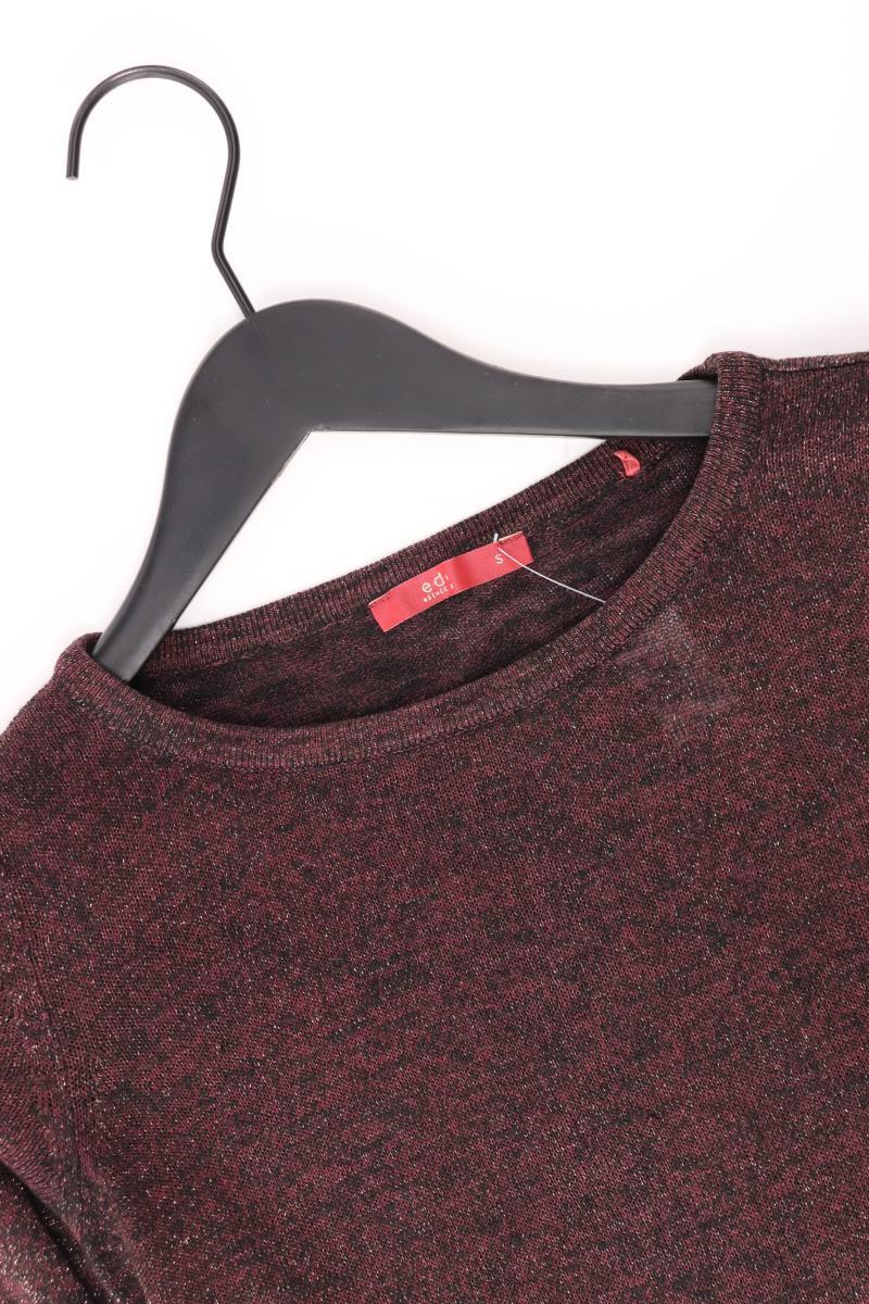 edc by Esprit Feinstrickpullover mit Glitzer Gr. S Langarm lila aus Viskose