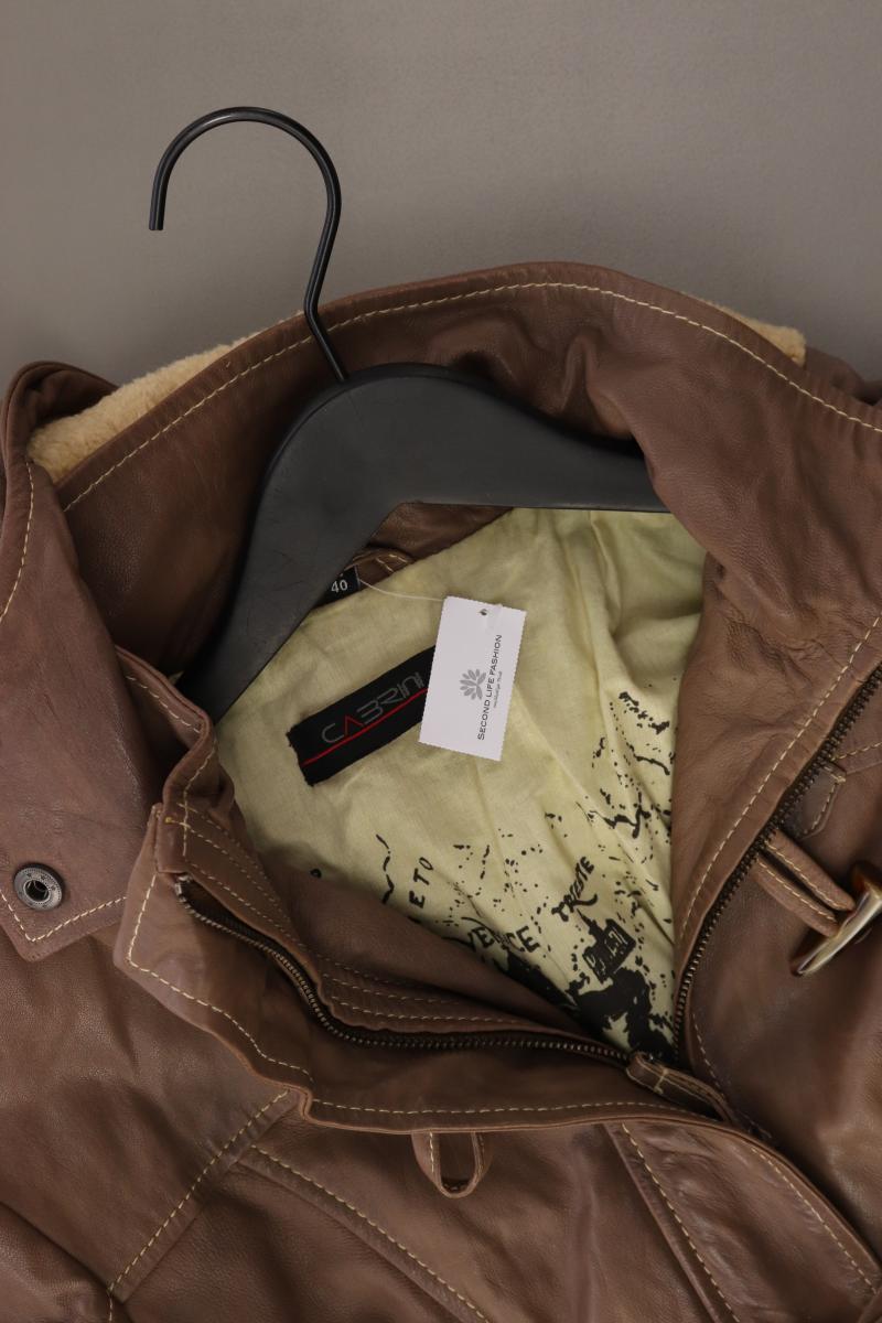 Cabrini Lederjacke Gr. 40 braun
