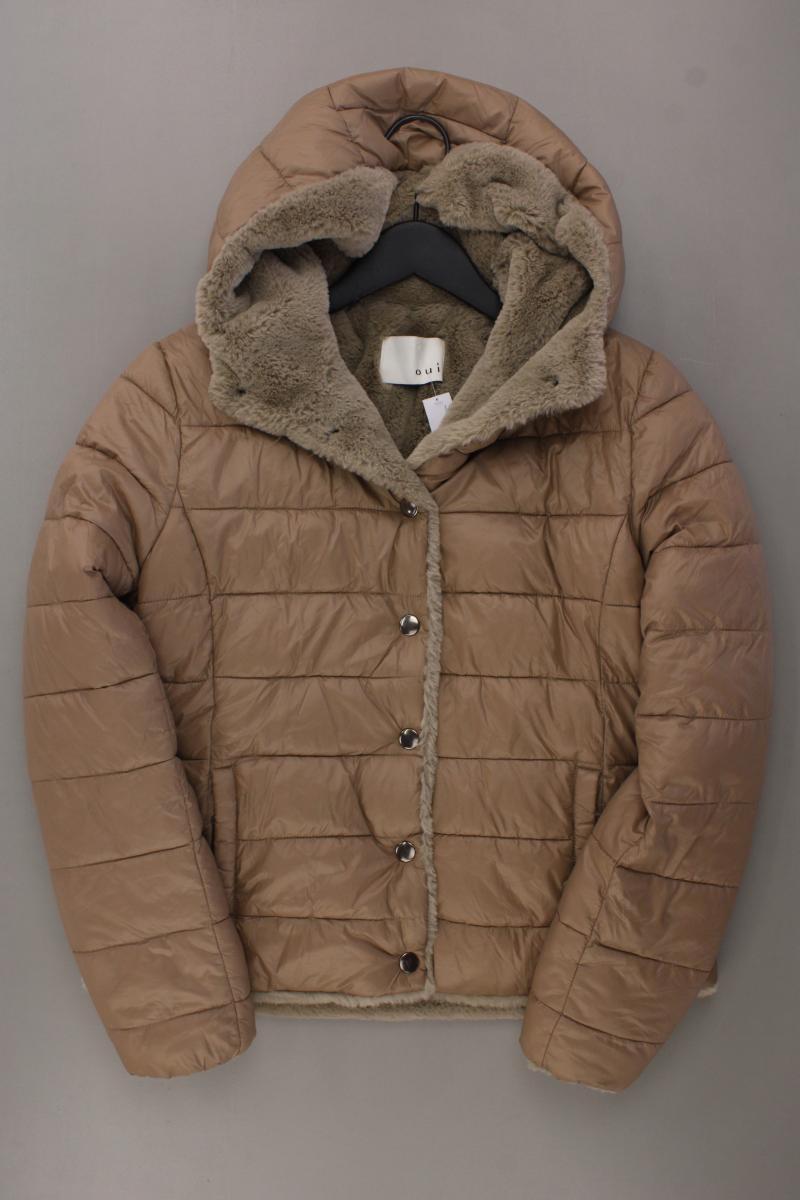 Oui Kapuzenjacke Gr. 40 braun aus Nylon