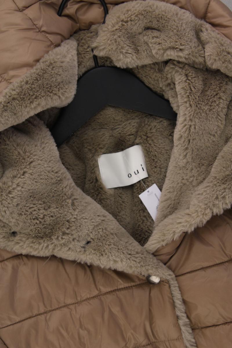 Oui Kapuzenjacke Gr. 40 braun aus Nylon