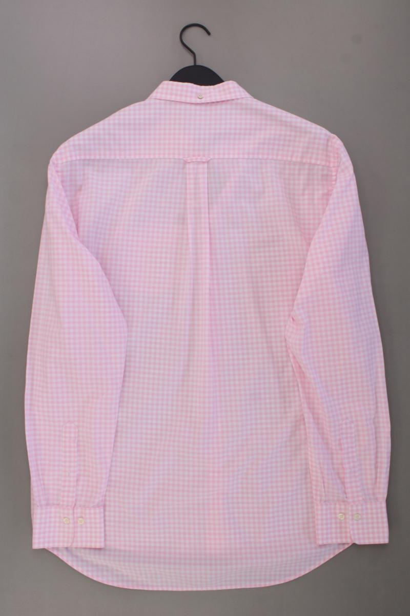 Gant Karohemd für Herren Gr. XL kariert Langarm rosa aus Baumwolle