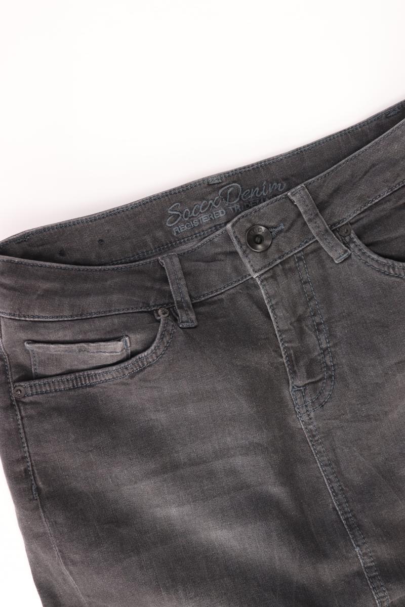 Soccx Jeansrock Gr. 36 grau aus Baumwolle