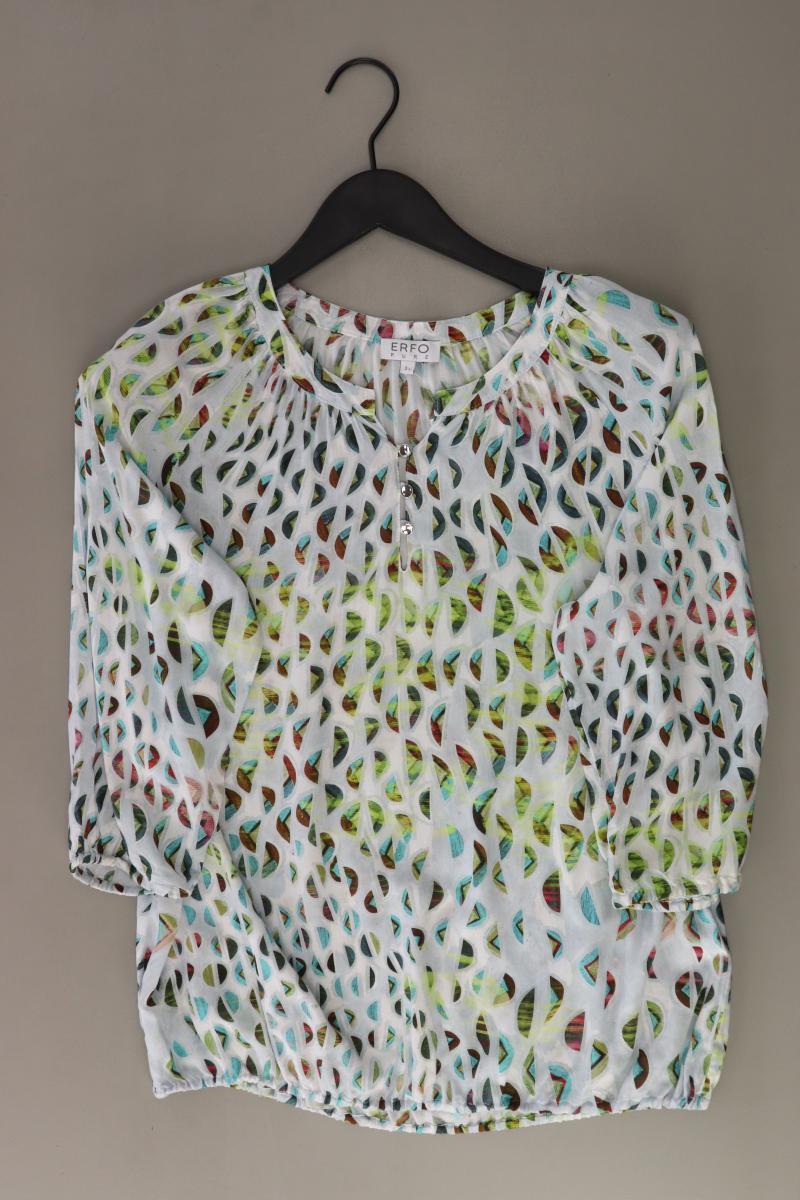 ERFO Regular Bluse Gr. 36 3/4 Ärmel grün aus Viskose