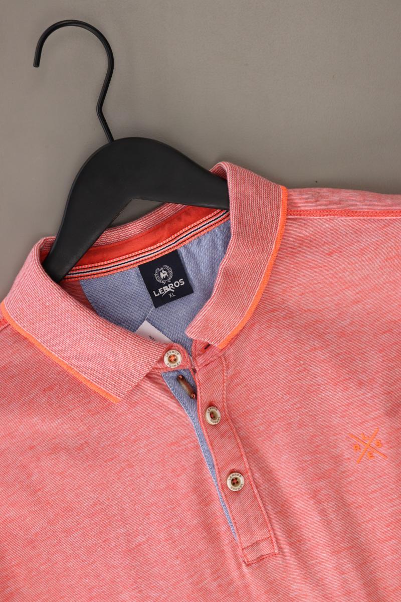 Lerros Poloshirt für Herren Gr. XL Kurzarm orange aus Baumwolle
