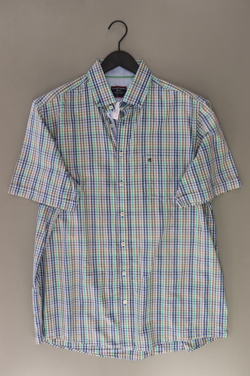 Casa Moda Karohemd für Herren Gr. XL kariert Kurzarm grün aus Baumwolle