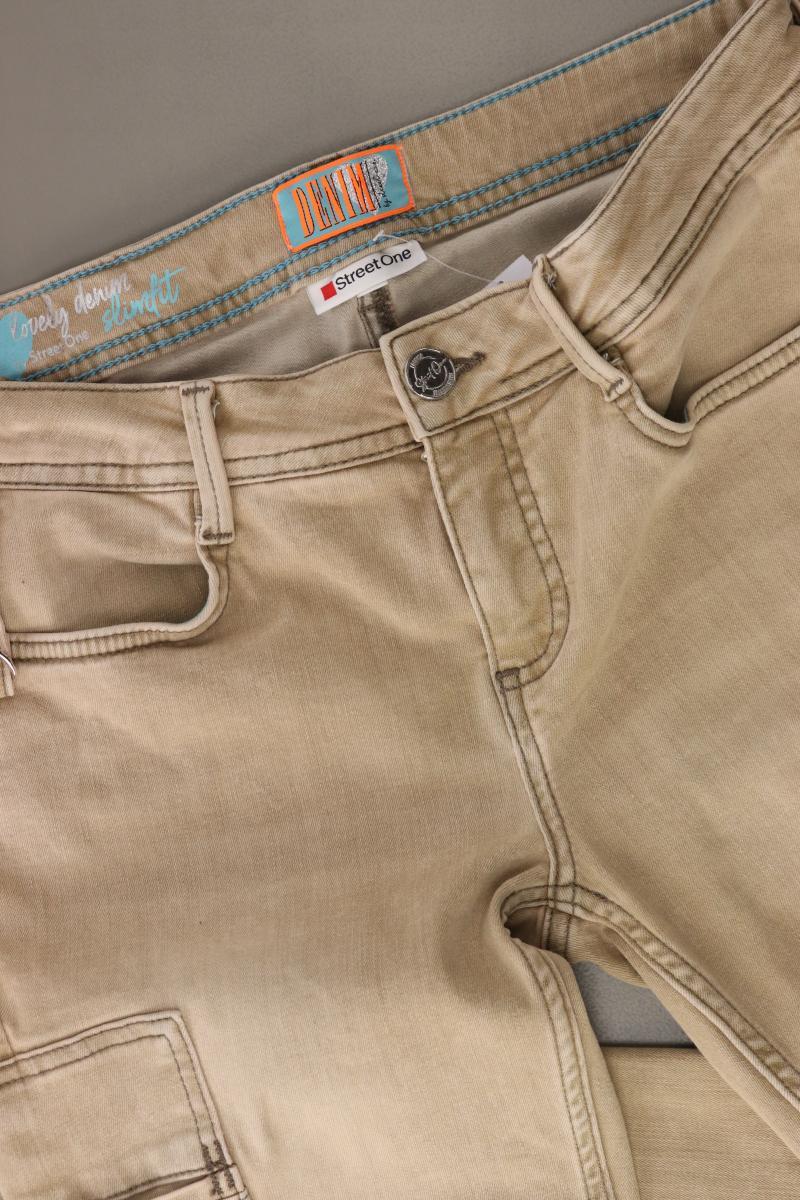Street One Straight Jeans Gr. W27/L30 braun aus Baumwolle